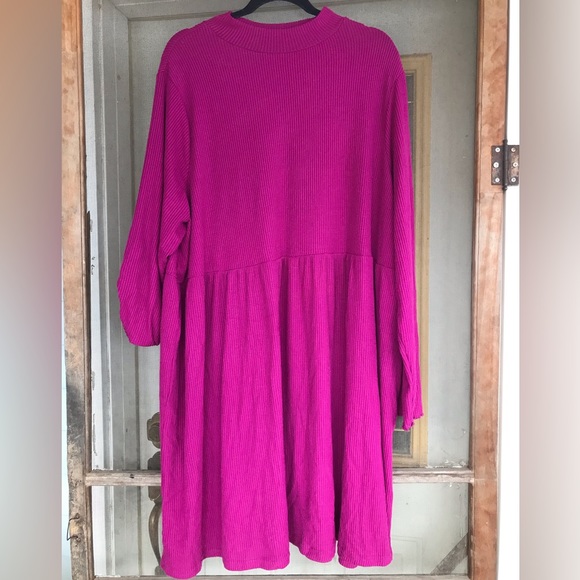 Vibrant Pink Women’s Plus Size Jersey dress 3x - Picture 2 of 4